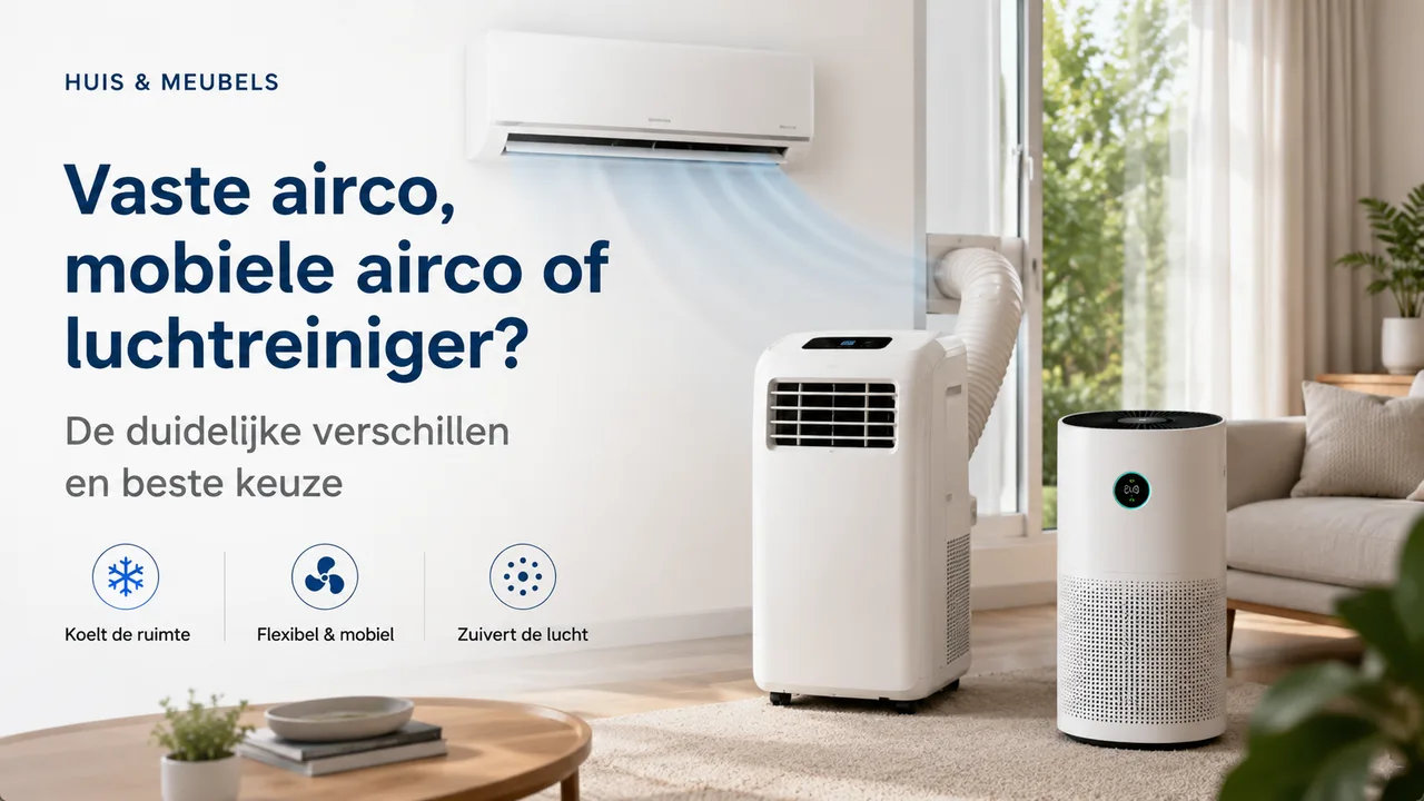 Vaste airco, mobiele airco of luchtreiniger: wat heb je nodig voor een beter binnenklimaat?