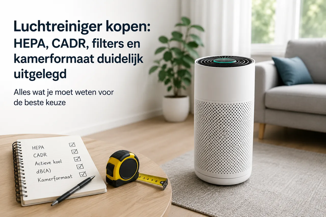 Luchtreiniger kopen: HEPA, CADR, filters en kamerformaat duidelijk uitgelegd