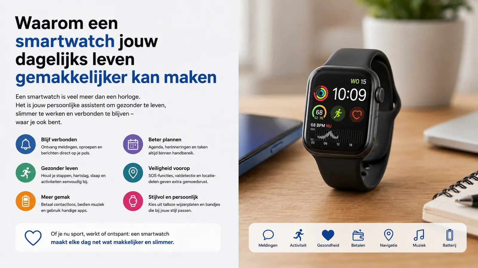 Waarom een smartwatch jouw dagelijks leven gemakkelijker kan maken