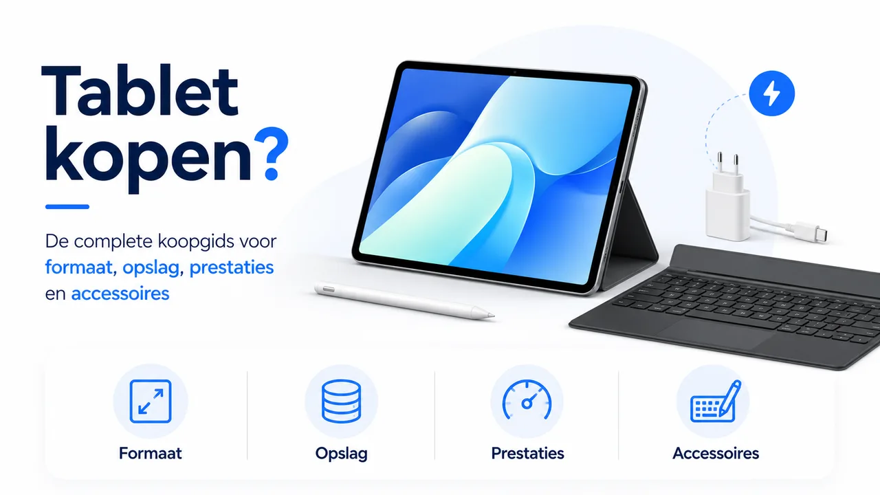 Tablet kopen? Complete koopgids voor formaat, opslag, prestaties en accessoires